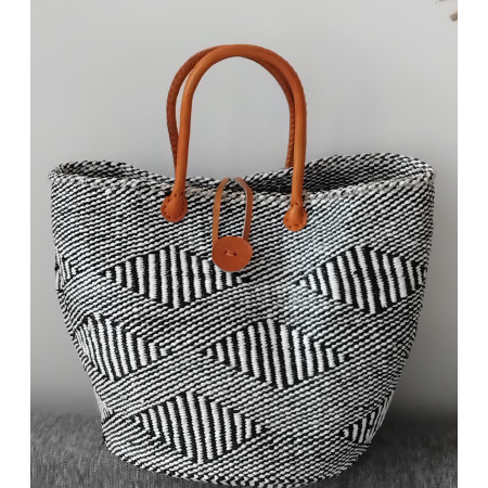 Panier en sisal et plastique recyclé